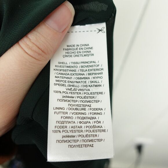 Lauren Ralph Lauren Ascot Print Georgette A Line Midi Skirt Womens Size 6 Green - Picture 8 of 12